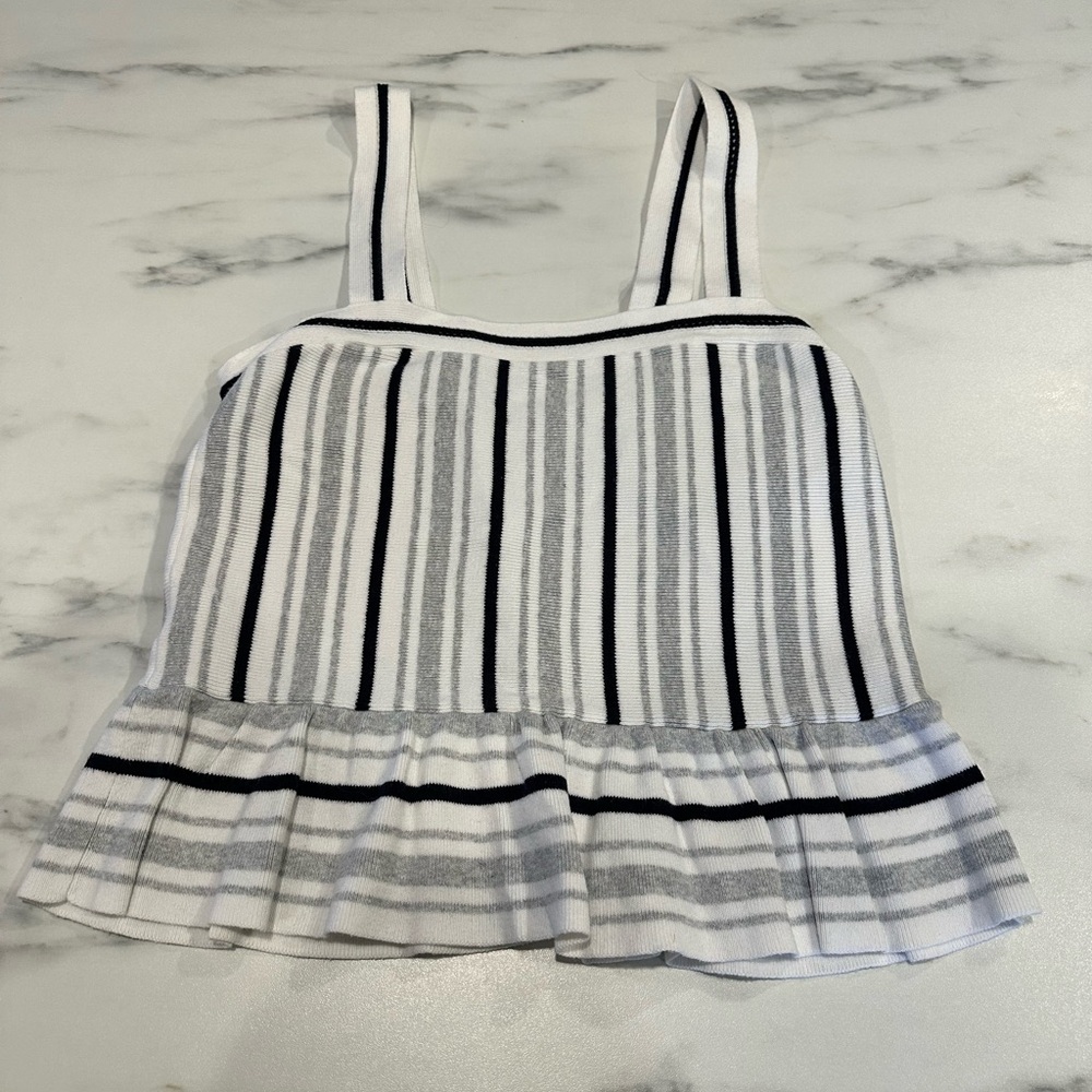 S • Banana Republic Knit Stripped Cotton Tank